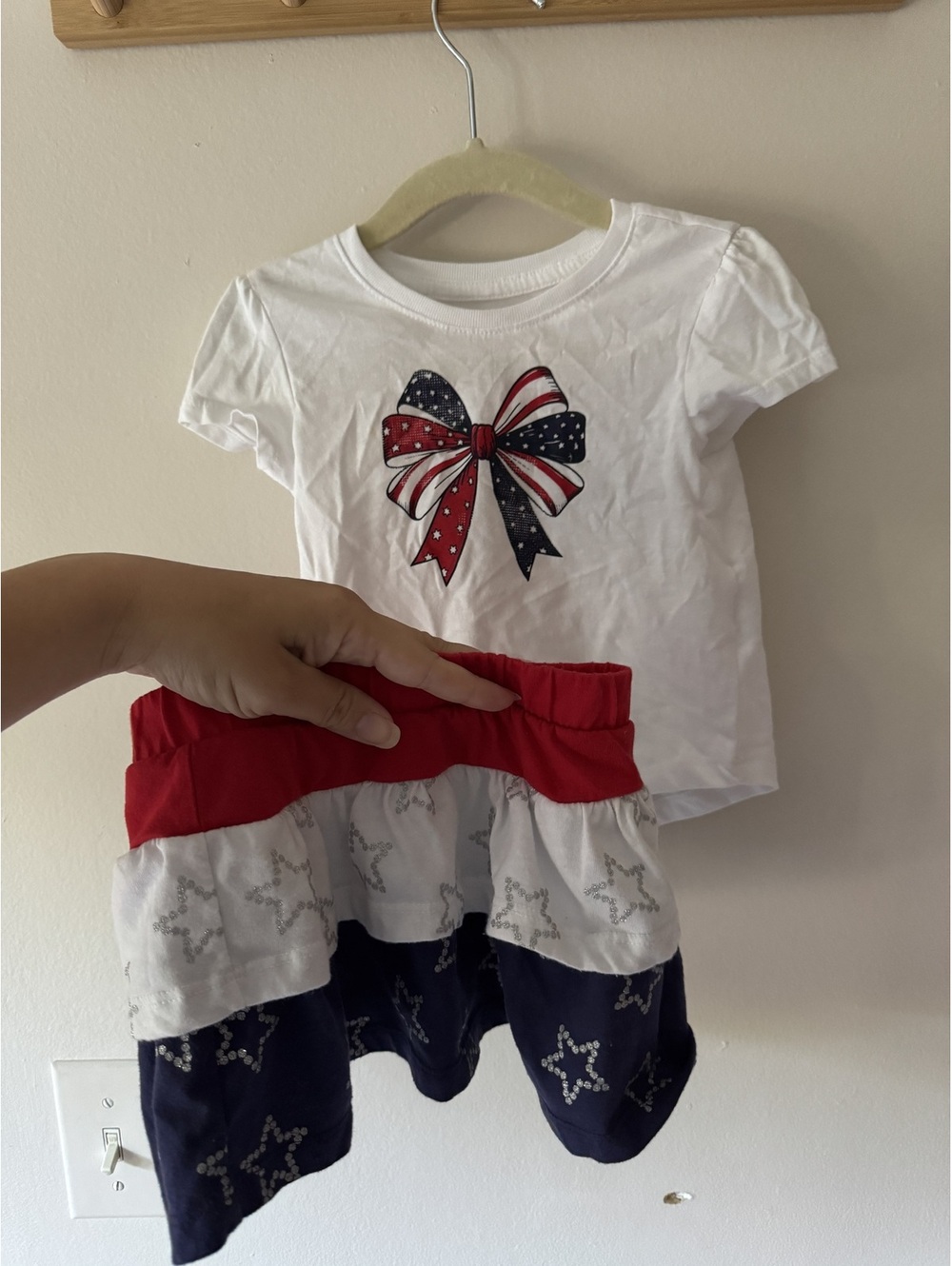 24m/2T skirt and tee outfit